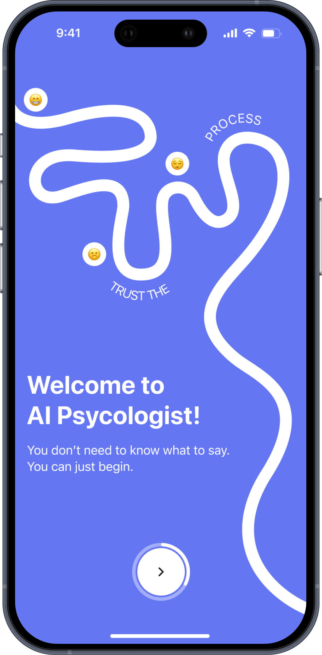 ai psychologist mobile mockup
