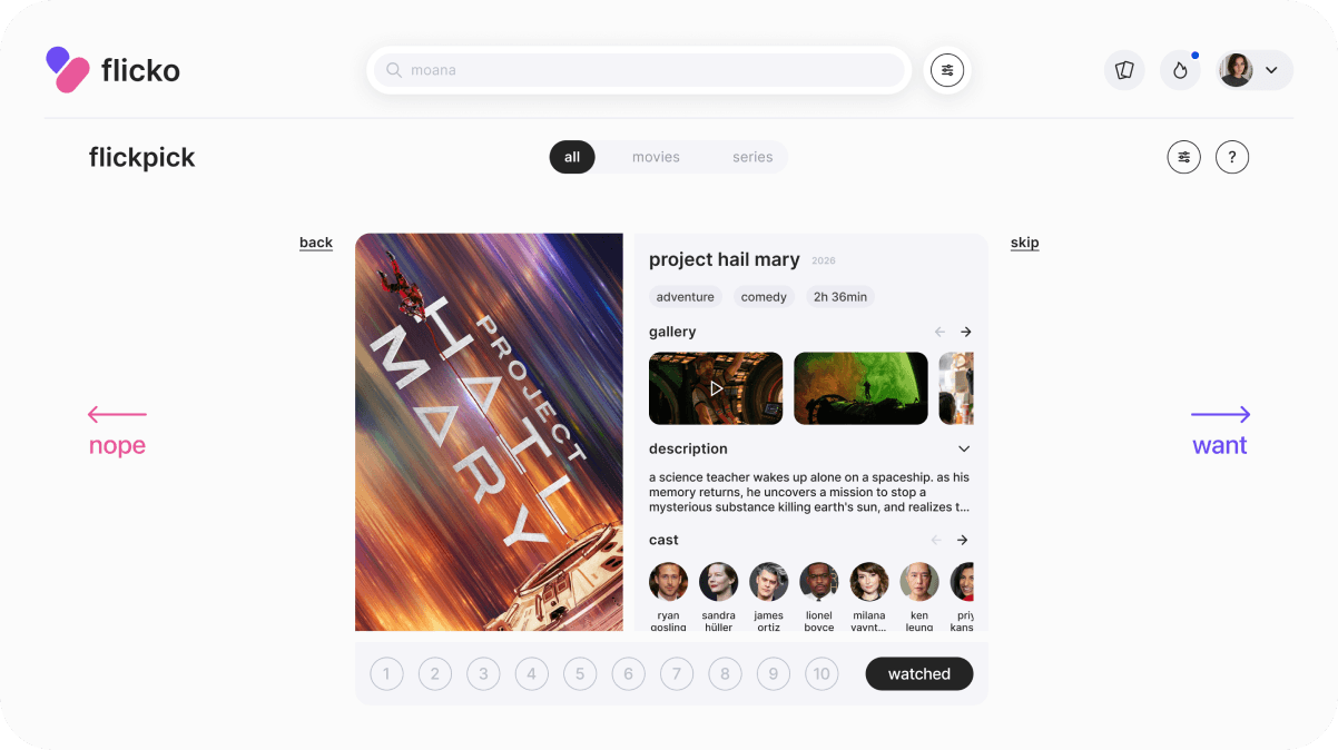 flicko desktop mockup