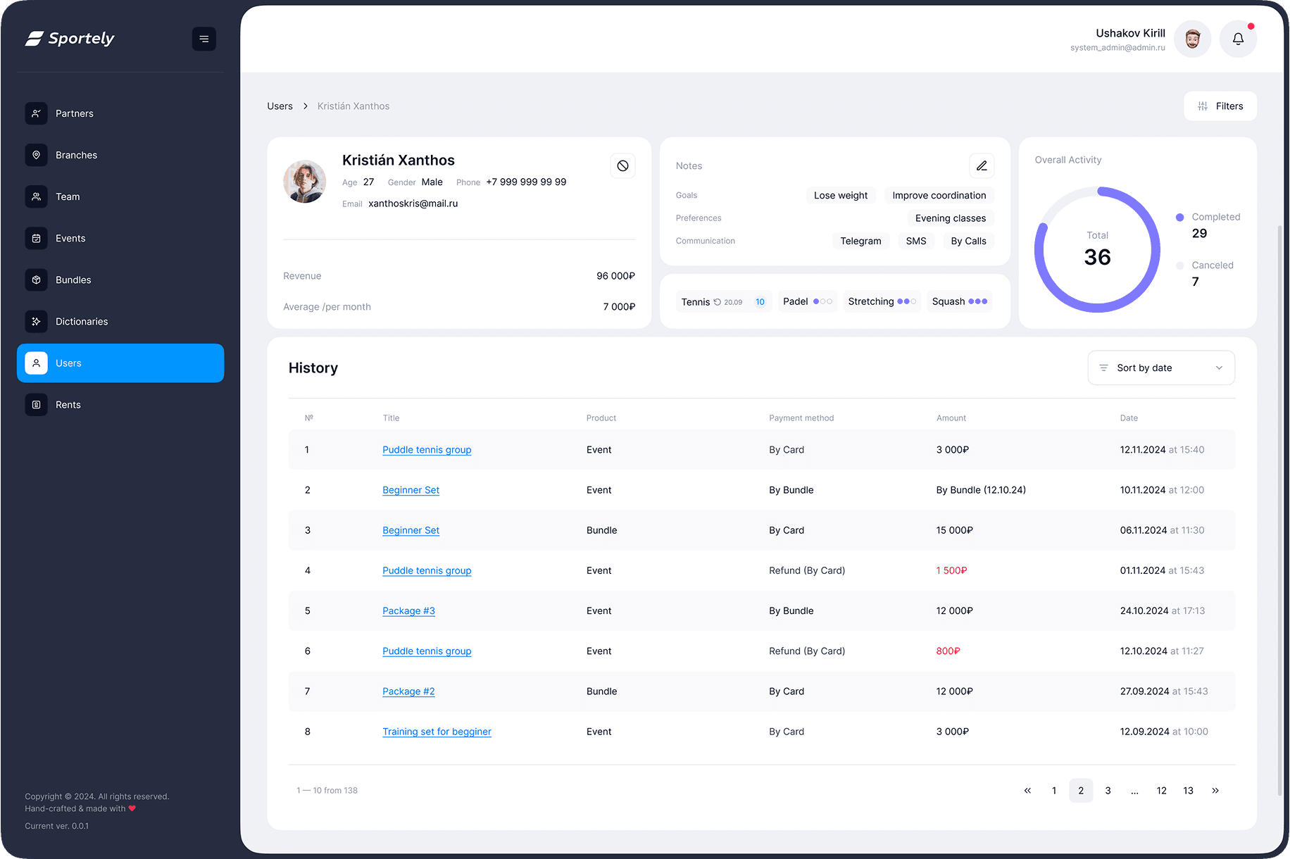 sportely web mockup