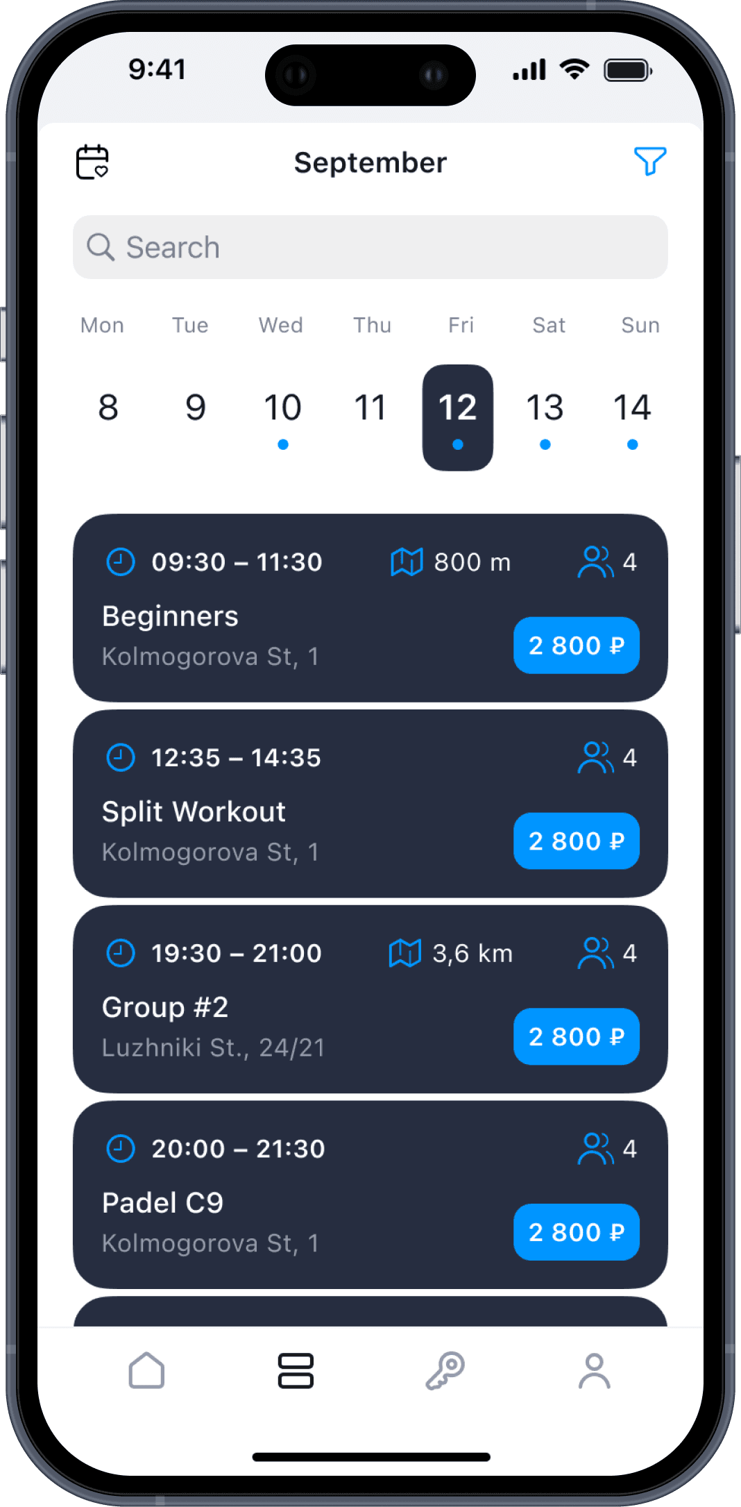 sportely mobile mockup