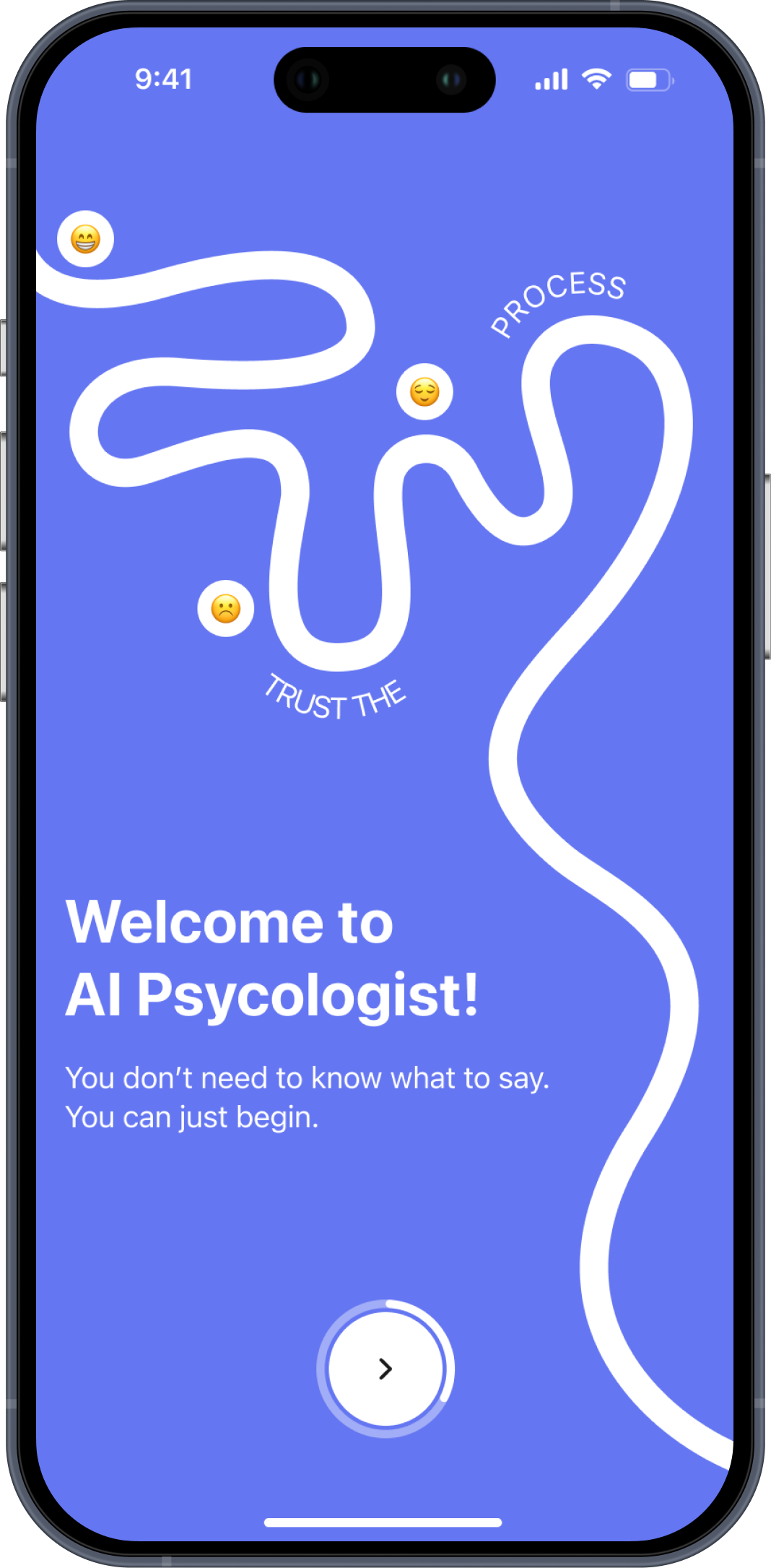 ai psychologist mobile mockup