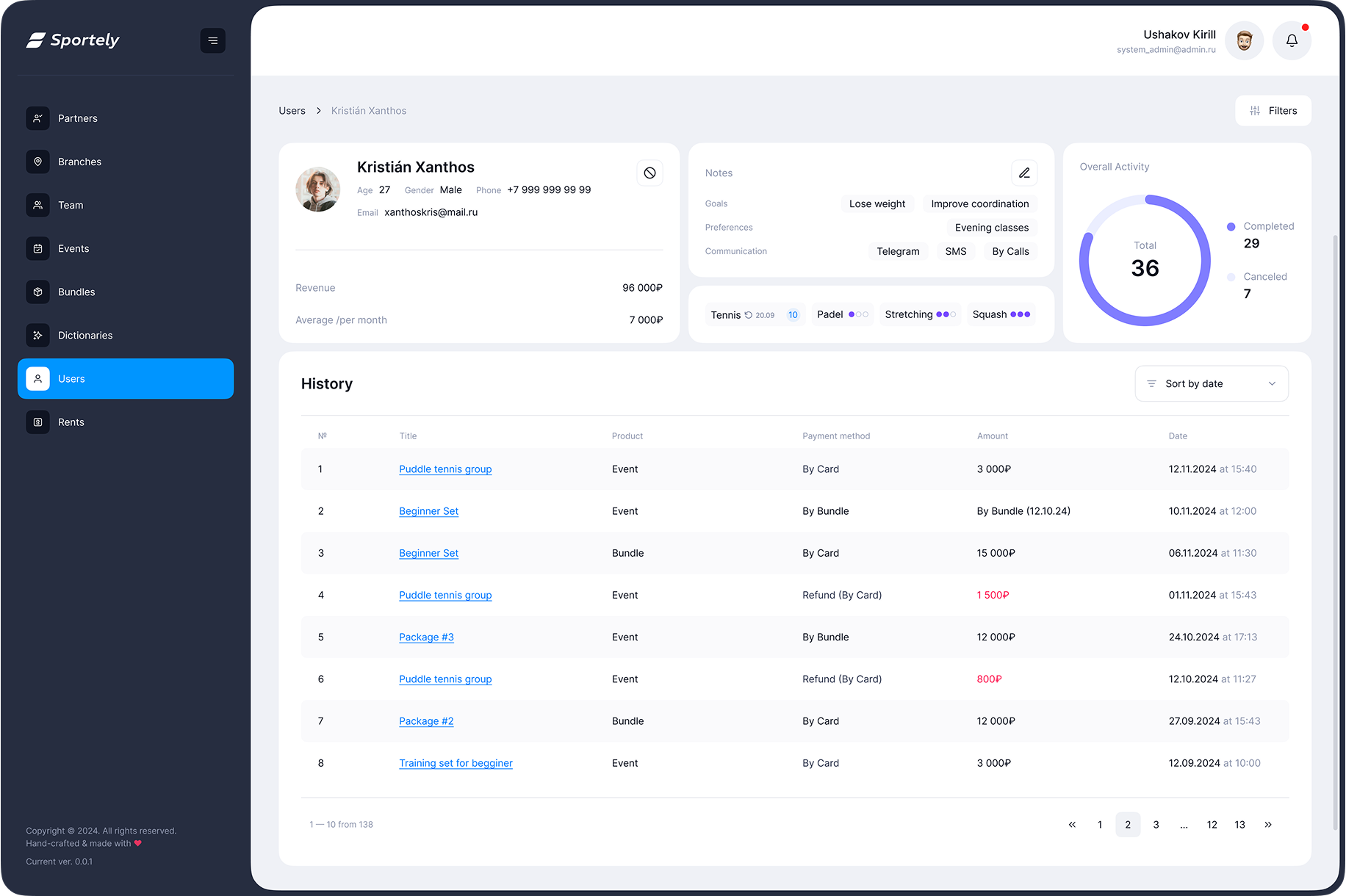 sportely web mockup
